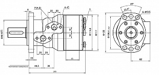 Гидромотор AHMH-500R1A4Y (MH 500)